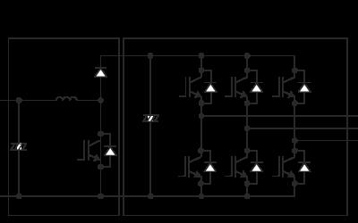 This image is a basic configuration example of the grid-connected inverter.