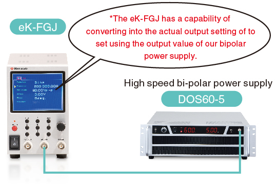 connect eK-FGJ to bipolar power supply, DOS6.5