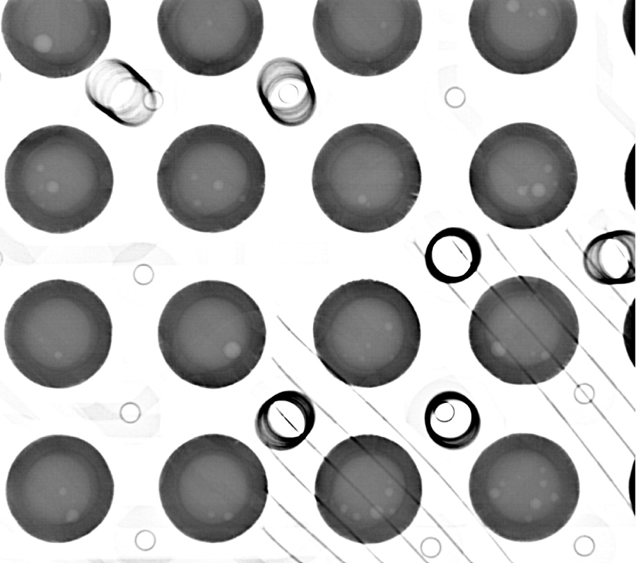 Printed circuit board (PCB): Voids in BGA | precision µB3600 | X-ray Inspection in Benchtop | Matsusada Precision
