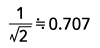 Effective value (RMS value) of Sine wave is 0.707