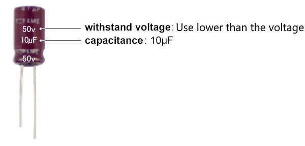 Withstand voltage used on this value or less.