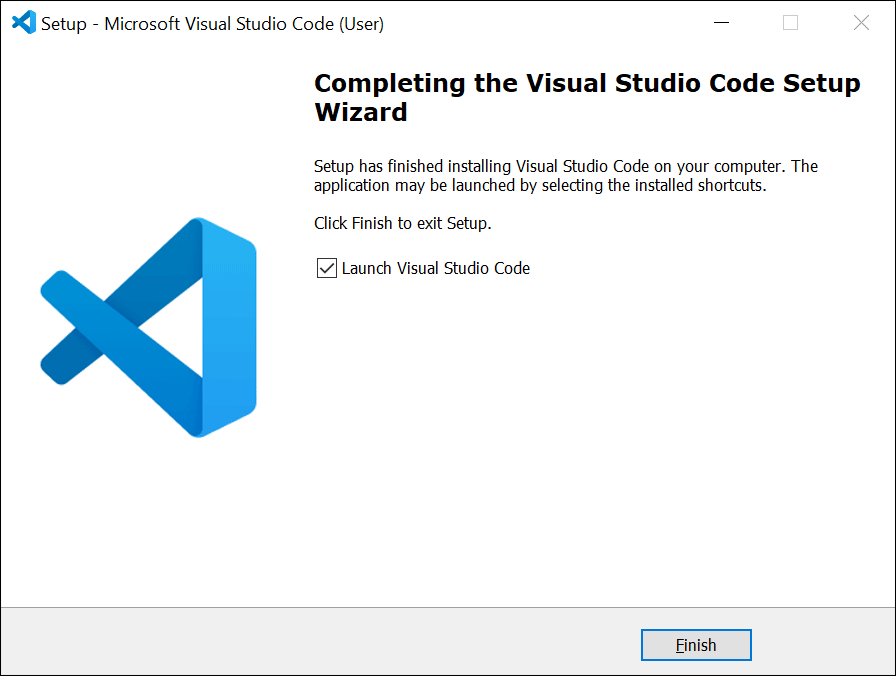 Once the installation is complete and the "Setup Wizard Complete" screen appears, click "Finish."