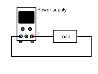 Connection of power supply and load