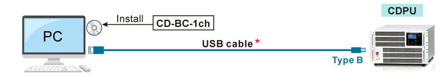 Example of connection 1-1 | CDPU series | Battery cycle tester | Matsusada Precision