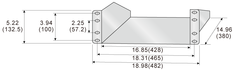 Rackmount kit: RMO-133H-DRJ | DRJ series | AC power source Benchtop | Matsusada Precision