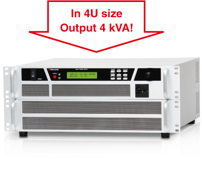 In 4U size Output 4 KVA