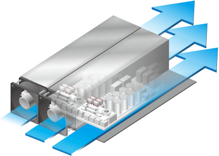 Air-through Circuit Block Technology | PBR series | Bidirectional (Regenerative) DC Power supply | Matsusada Precision