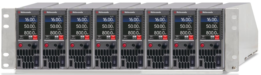 PKTS power supplies in 19-inch rack configuration