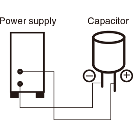 Power supply and capacitor