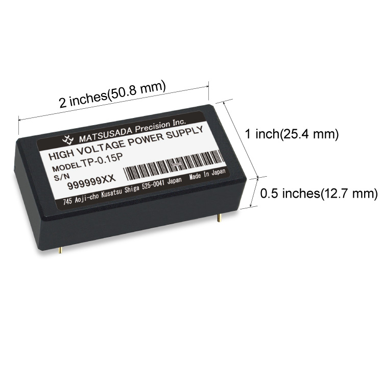 TP series size 50.8 mm x 25.4 mm x 12.7 mm