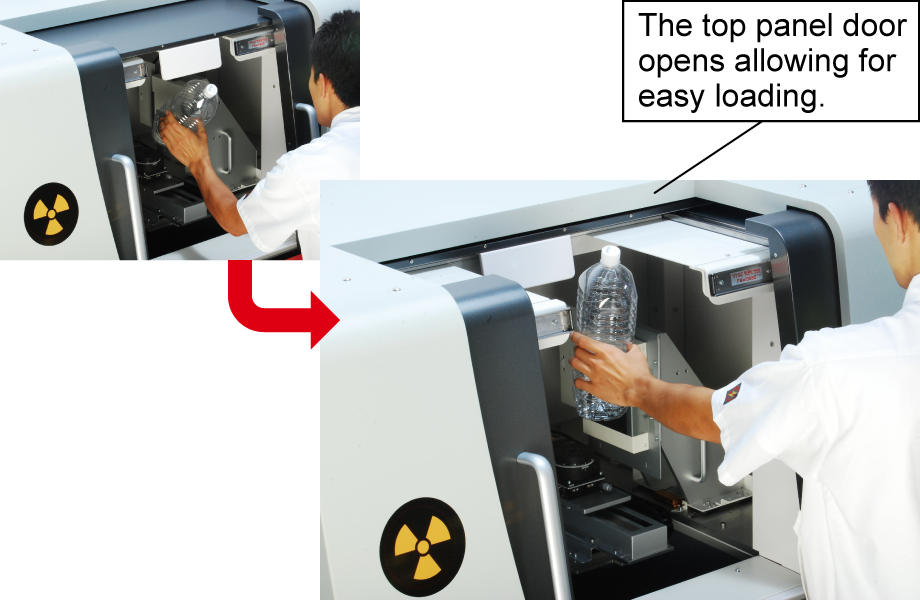 The top panel door opens | µRay8700/µRay8760 | Industrial x-ray ct scanners (Horizontal Model) | Matsusada Precision