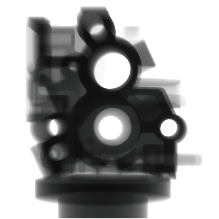 X-ray 2D image of a Aluminum Die-Casting