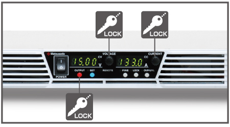 Key Lock Function｜Rack Mount DC Power Supplies| Matsusada Precision