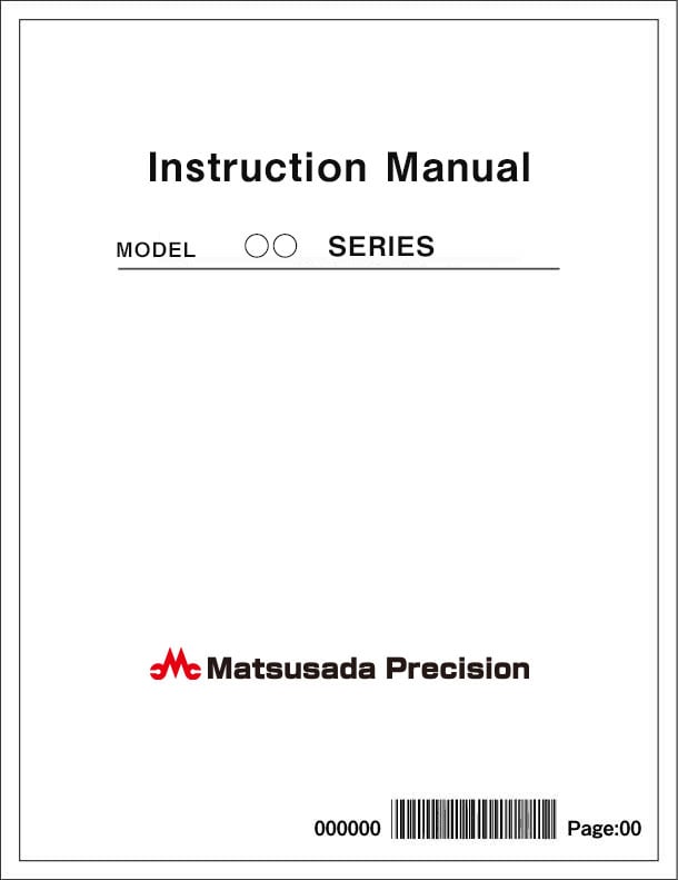 DRJ series Instruction Manual